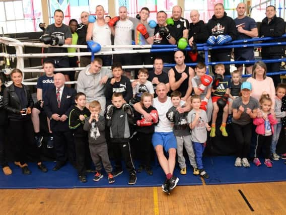 Members of the De Hood Boxing Centre.