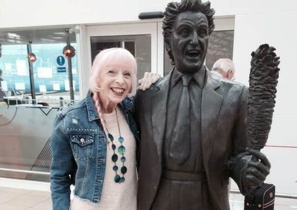 Bronze statue at Liverpool Train Station