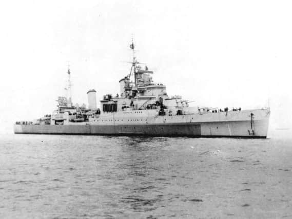 The first HMS Sheffield, nicknamed the 'Shiny Sheff'