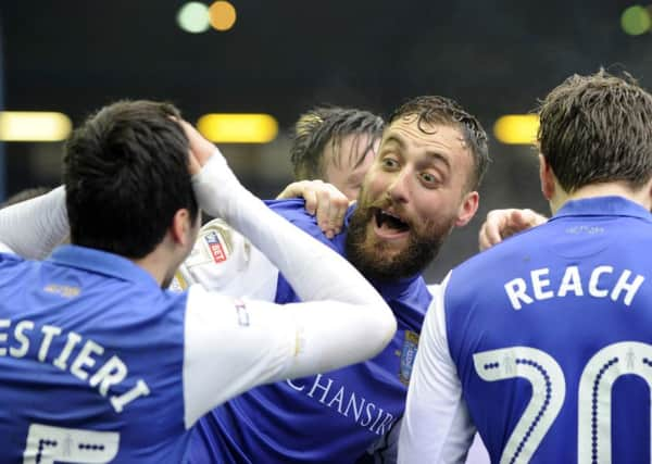 Unbelievable Scenes after Atdhe Nuhiu's wonder goal.....Pic Steve Ellis