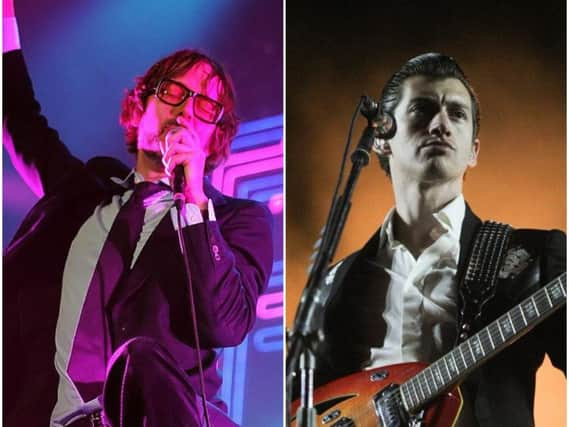 Pulp's Jarvis Cocker and Arctic Monkeys' Alex Turner.