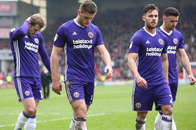 Uniteds players at the final whistle