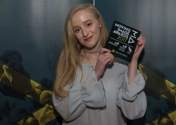 Ella Simpson with her award