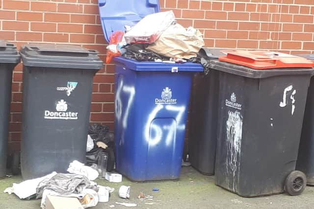 The rubbish is still an issue Montague Street, Doncaster