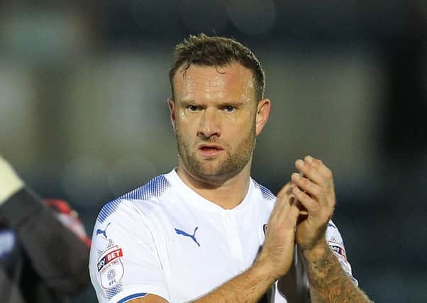 Picture by Gareth Williams/AHPIX.com; Football; Sky Bet League Two; Wycombe Wanderers v Chesterfield FC; 16/12/2017 KO 15.00; Adams Park; copyright picture; Howard Roe/AHPIX.com;Ian Evatt applauds the travelling Spireites