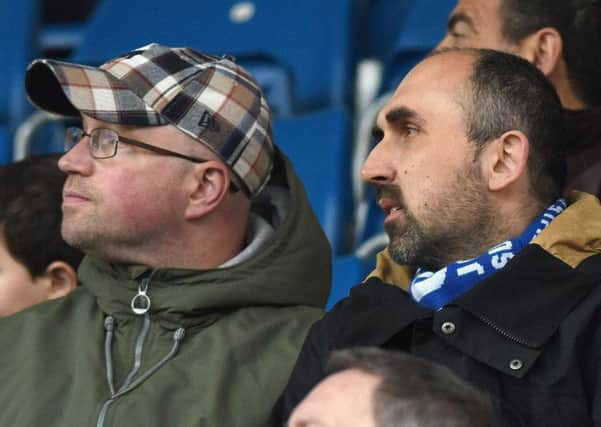 Chesterfield fans at the Proact to watch their team take on Newport. Pics by Andrew Roe.