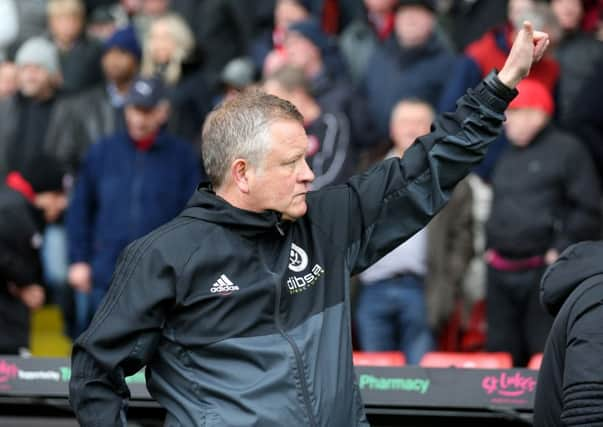 Sheffield United manager Chris Wilder: Simon Bellis/Sportimage