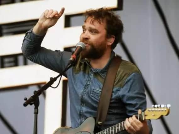 Scott Hutchison performing with Frightened Rabbit at T in the Park in 2013. Picture: Greg Macvean