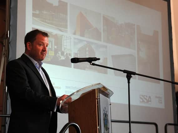 Dan Brown, of the Sheffield Design Awards committee, at the launch. Picture: Andrew Roe