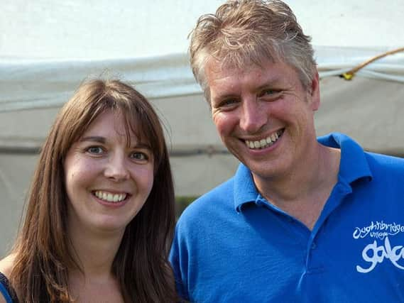 Jo Brook and Tim O' Connell, co-chairs of Oughtibridge Gala.