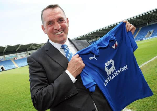 Martin Allen, pictured during a press conference at the Proact Stadium on Tuesday.