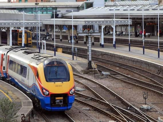 Sheffield railway station.