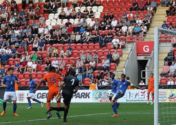 Netherlands vs Italy, in Rotherham. Pic by Jez Tighe