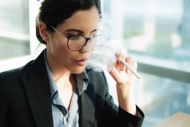 If you’re a smoker then nipping out for a cigarette or vape at work may be much needed (Photo: Shutterstock)